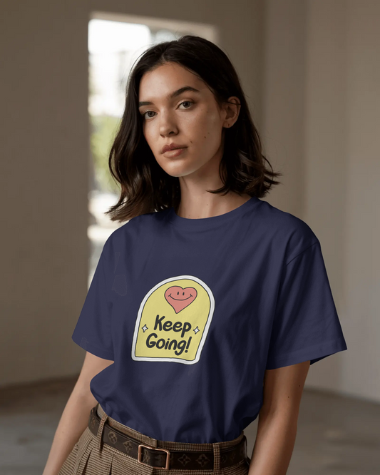 Women Basic T-Shirt - Keep Going
