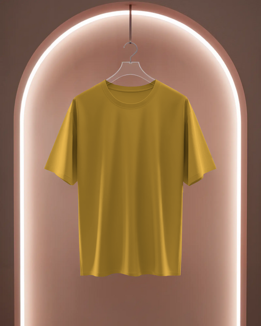 Women Classic Crew T-Shirt Mustard Yellow