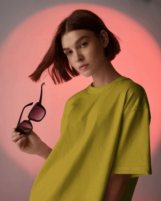 Unisex Oversized Classic T-Shirt - Mustard Yellow