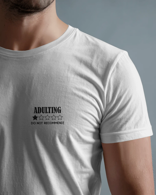 Men Classic Crew T-Shirt - Adulting