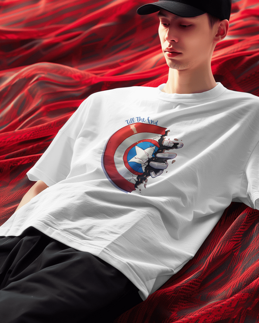 Unisex Oversized Classic T-Shirt - Captain's Shield