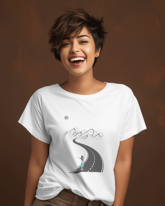 Women Basic T-Shirt - Mountain Girl
